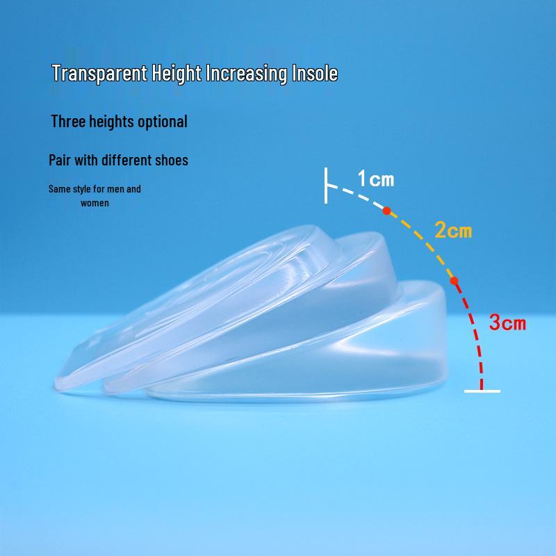 

Невидимые стельки для увеличения роста: Самоклеящиеся силиконовые подпяточники против запаха для комфорта и устойчивости 1cm Increase