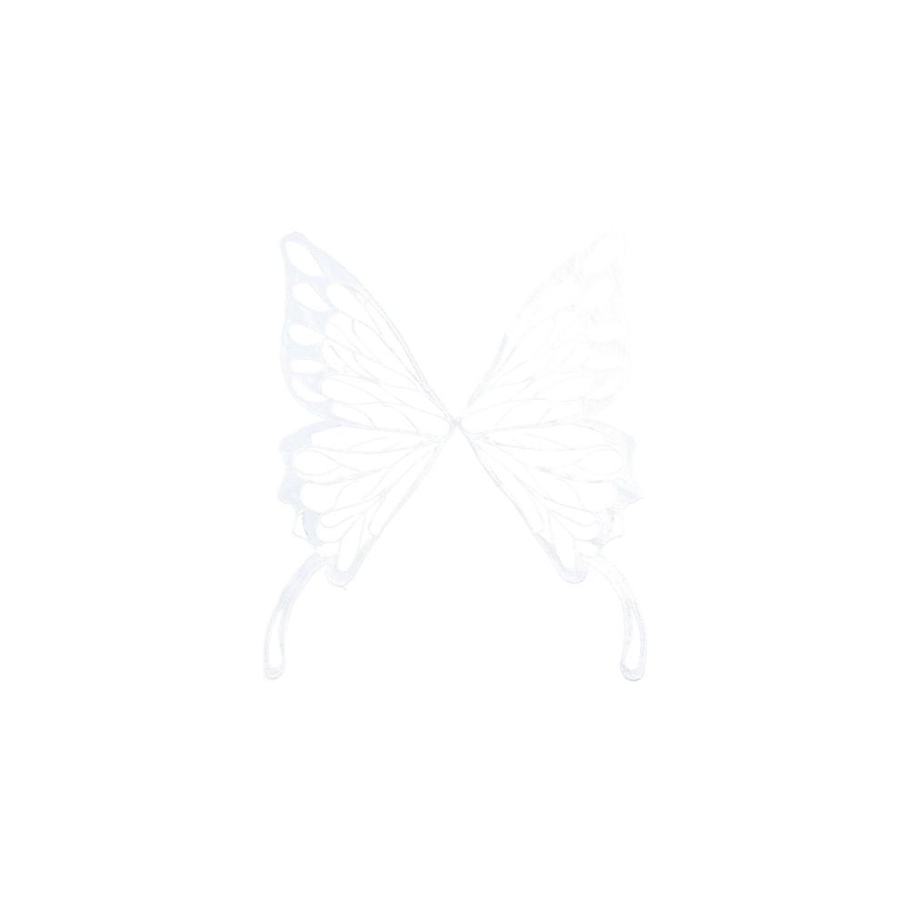 Lace Fabric Butterfly Wings Appliques Tulle 3D Wings Patch Butterfly Wings Patch  Garment Sewing