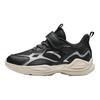 Anta Fashionable Versatile Comfortable Lightweight Shock Absorbing Low Top Kids Running Shoes Kids sneaker Black Silver A12449977-2