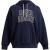 Heavyweight Terry Oversized Hoodie Sweatshirt Women's Midnight Marine Blue 1386494-410