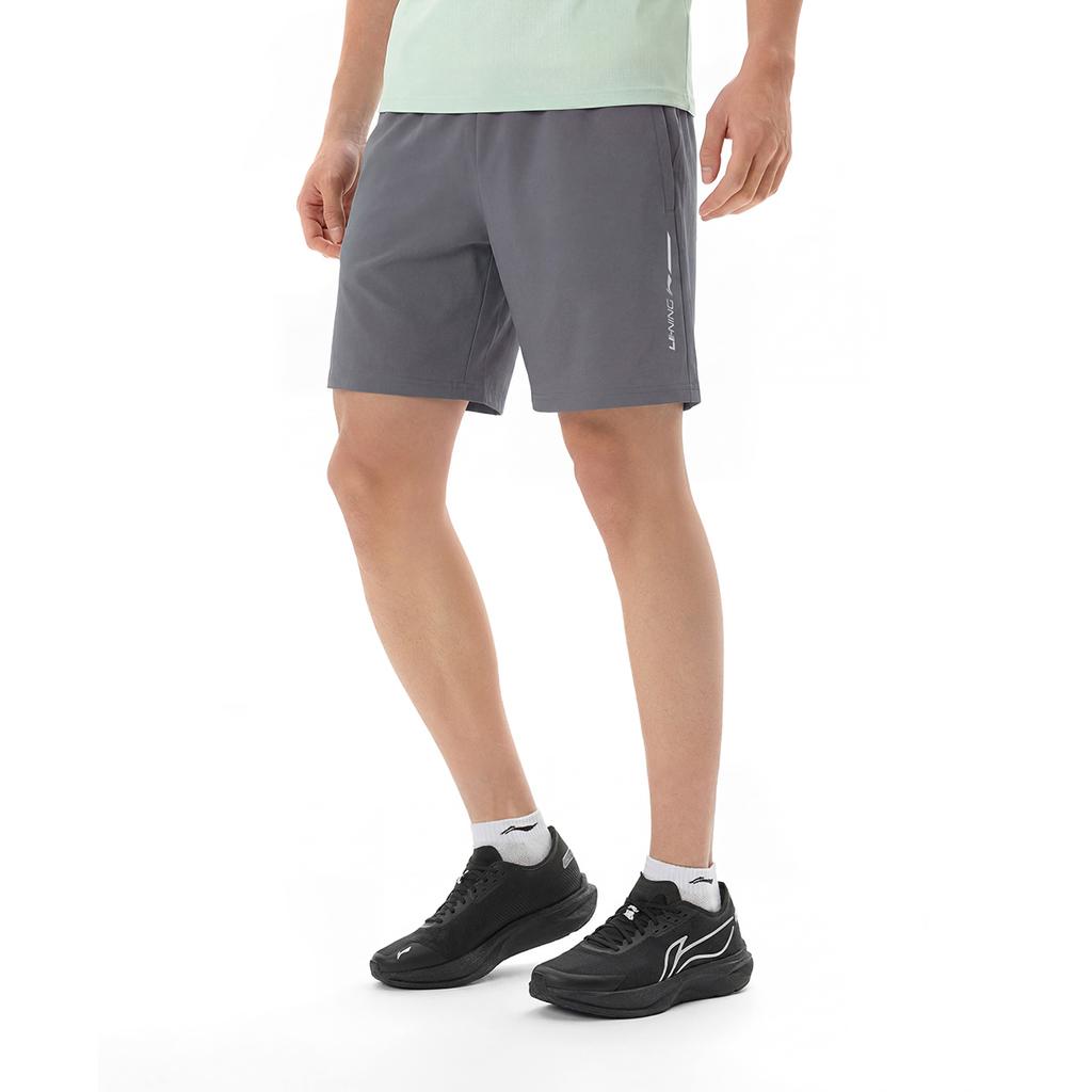 Li Ning Fitness Series Quick Dry Cool Logo Sports Shorts Men Shorts AKYW323-3