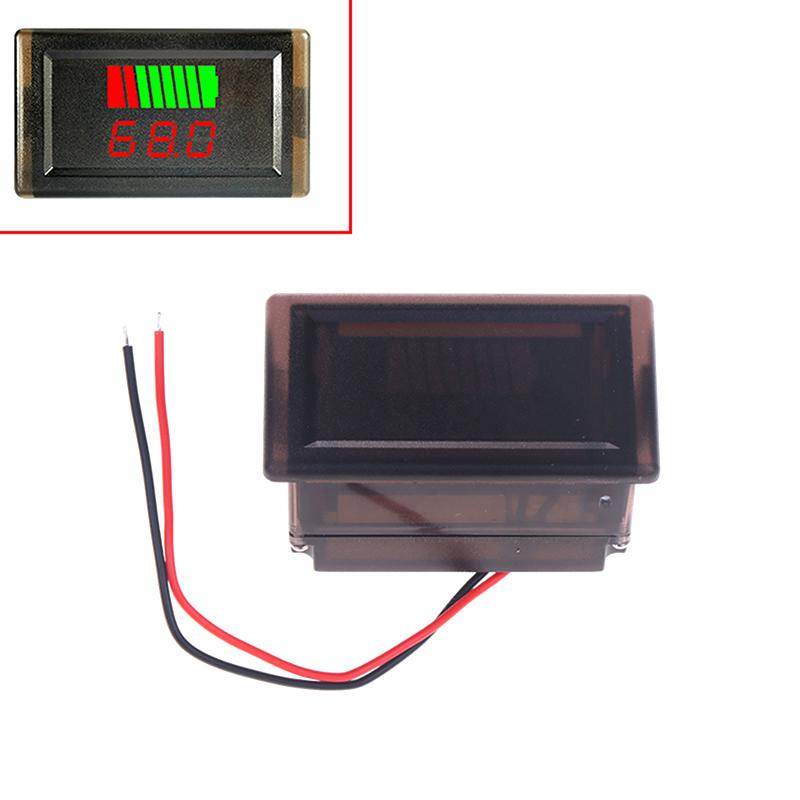 Lcd Digital Voltmeter 12V 24V 60V 72V Waterproof Electric Car Battery Capacity Indicator Lead Acid Power Car Moto Voltage Tester