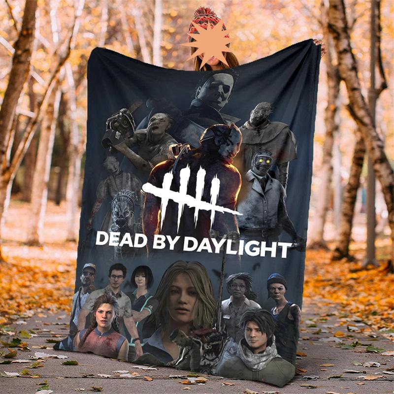 Dead Daylight Flannel Blanket Soft Warm All-Season Throw, Design for Camping, Car Travel, Hiking Sofa, Bed, Office Perfect Gift for Parties