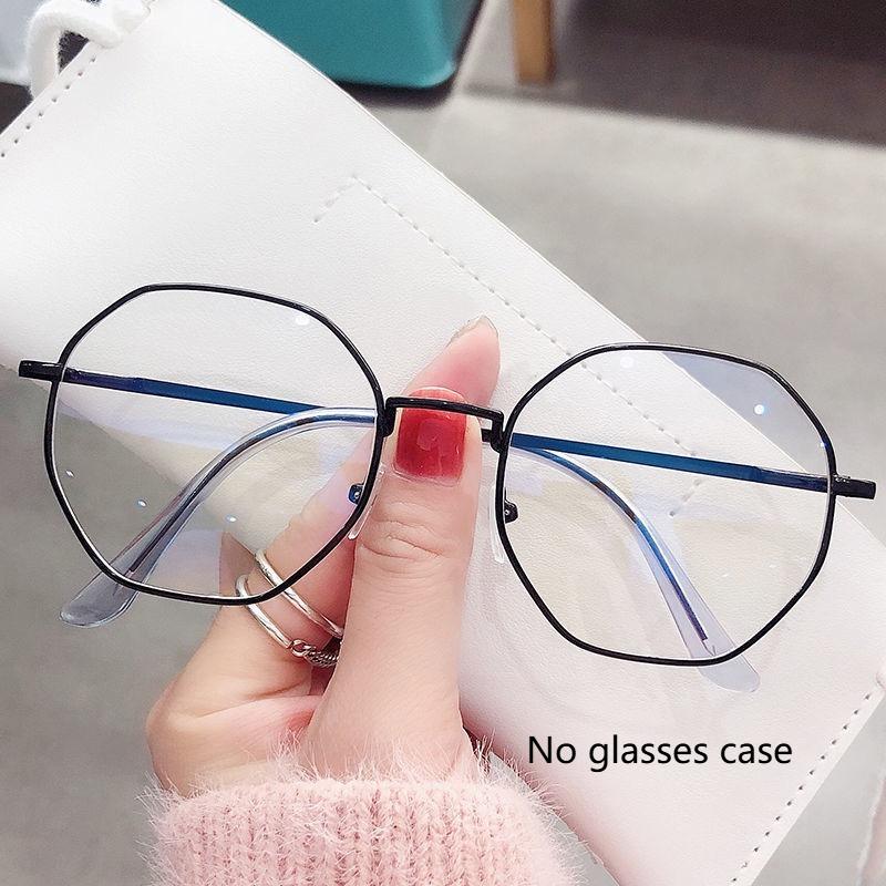 

Anti Blue Light Blocking Glasses Metal Computer Clear Anti Radiation Glasses Replaceable Lens Eyeglasses for Women Men чёрный