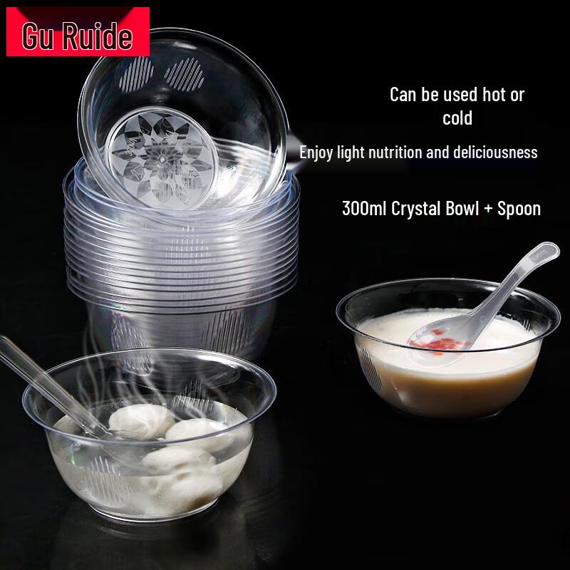Gureide Disposable PS Crystal Tableware Set