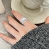 Adjustable Multi-layer Intersecting Lines Ring for Women - Fashionable Hip Hop & Cool Style