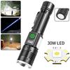 TYPE-C Charging Powerful LED Flashlight Ultra Bright Outdoor Emergency Light  Hiking