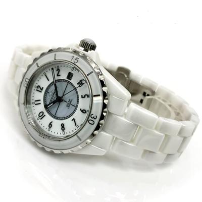Uhren-Einstellset TECHNOS EXCLUSIVE Unisex Kein Batteriewechsel erforderlich Solar 3 ATM wasserdicht Keramik Analog Datumskalender