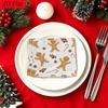 20pcs Disposable Napkins with Christmas Candy Pattern Print for Wedding,Parties,and Daily Use for Thanksgiving Fall Christmas Table Decoration