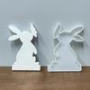 Candle Holder Mold 13.3*9.5cm Rabbit Silicone Mold Aromatherapy Mold Silica Gel Easter Candlestick Mould For Home Decor Gift