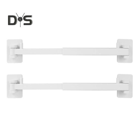 

2 шт. держатель для душевого уголка, держатель для душевого уголка для автофургона, регулируемая штанга для хранения, простая в установке, настенное крепление, экономящая место полка для душа, ограждение для дома на колесах 2pcs