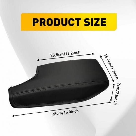 Leather Console Center Lid Armrest Cover For Subaru Crosstrek Impreza 2017-2024