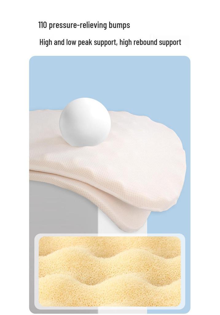He'erte Adjustable Baby Silicone Pillow - Universal All-Season Children's Pillow with Three Thickness Options