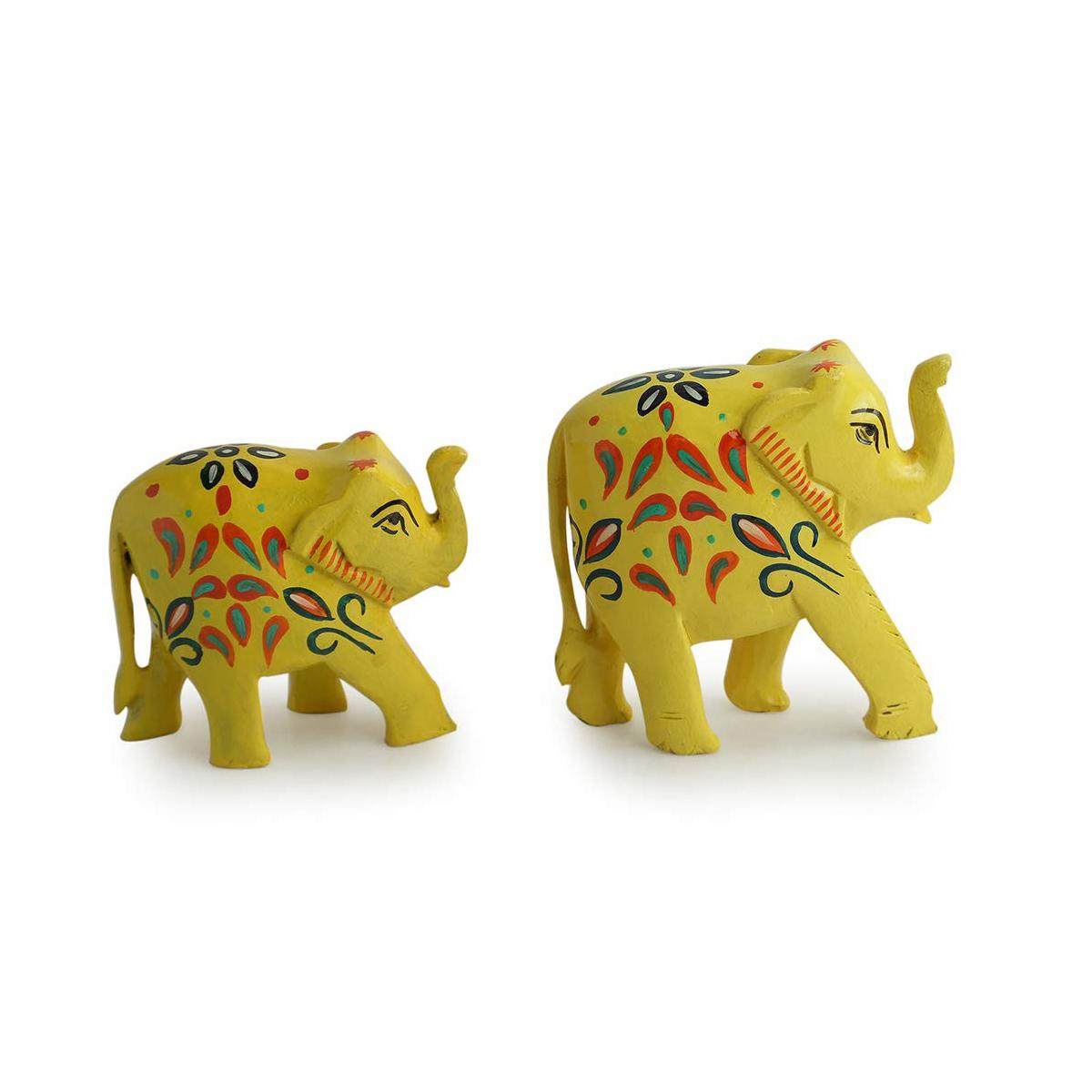 

Набор фигурок Солнечные слоны, The Sunny Elephants Decor Home, ExclusiveLane