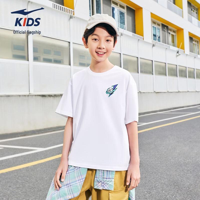 ERKE Boys' Youth Round Neck Short Sleeve Outdoor Sports T-shirt
