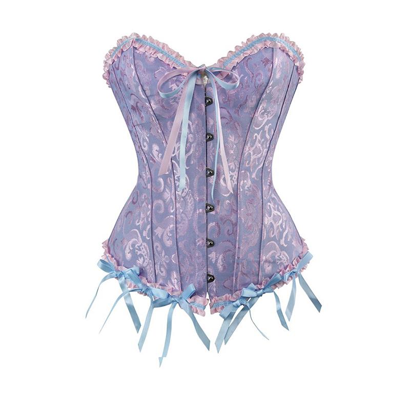 Palace Shapewear Strapless Waist Slimming Sexy Jacquard Corset Dress Wear Tight Fishbone Bra