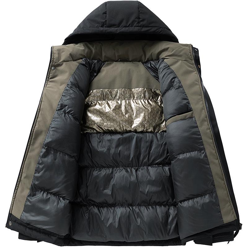 Men's Winter Windproof Graphene Jacket - Thickened Cotton Warm Wear
