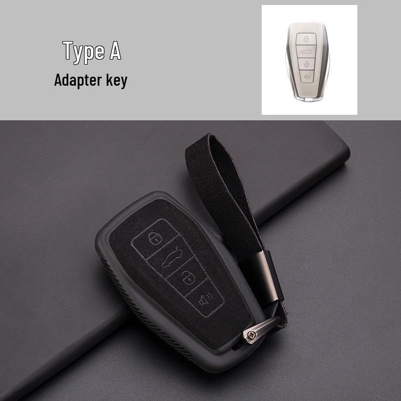 Geely Binrui Key Case: Frosted Leather Protective Cover with Car Key Buckle
