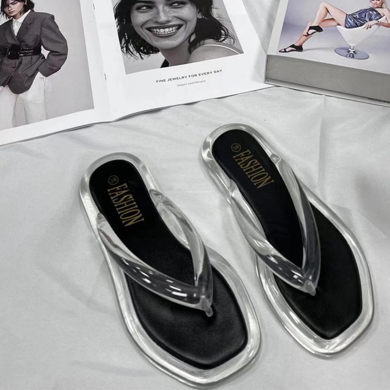 Nuevas Chanclas Planas de Suela Suave para Mujer, Moda de Verano 2023, Zapatos de Playa