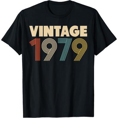 Funny 39th Birthday Gift Vintage 1979 T Shirts Unisex Women Cotton Humor Streetwear Tee Shirt Short Sleeve Unisex Loose Clothing