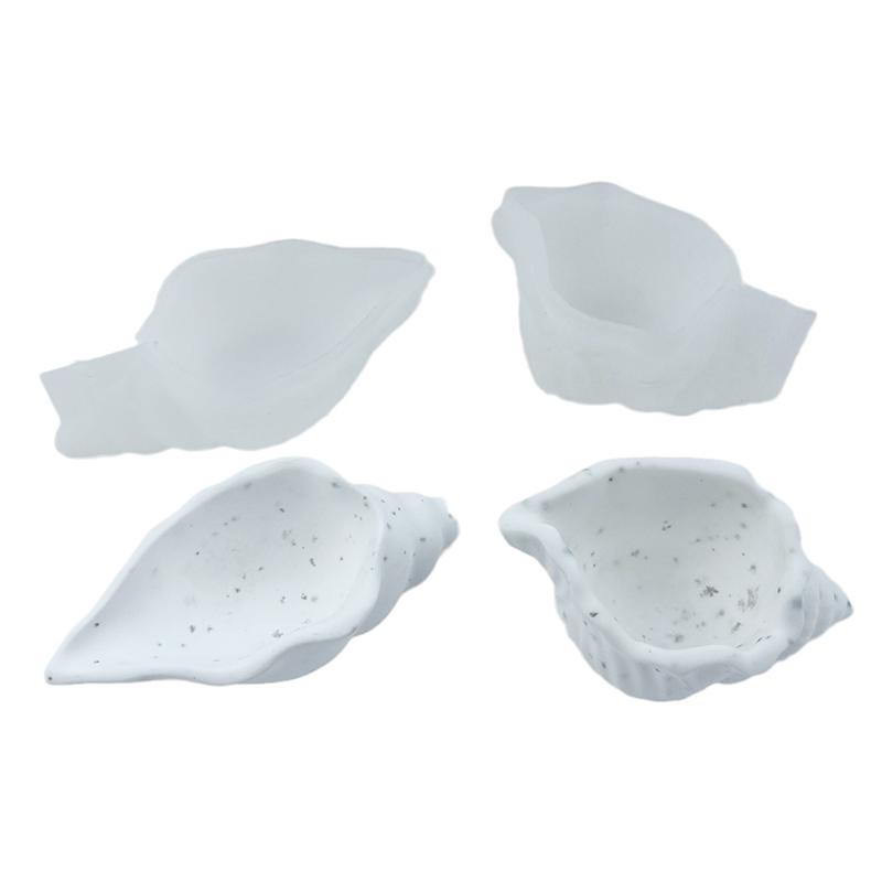 Mini Whelk Concrete Storage Tray Silicone Molds Conch  Candlestick Plaster Jewelry Display Tray Plate Resin Epoxy Mould