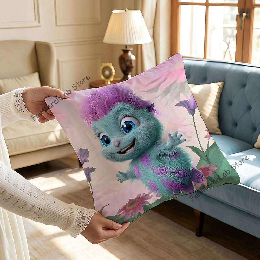 Funny BBibble Meme Pillow Case For Sofa Decor Car Office Room Printing Cushion Cover Decorations and Protector
