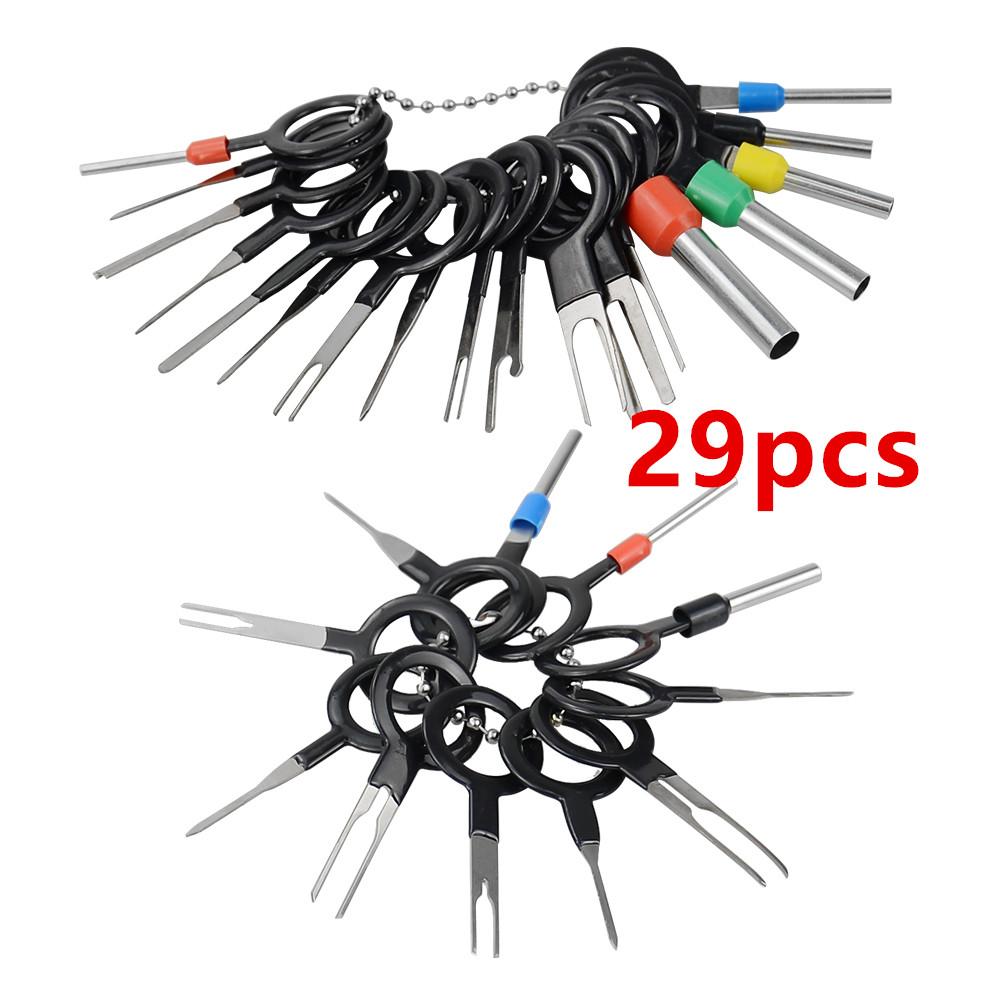 Auto Car Plug Circuit Board Wire Harness Terminal Extraction Pick Connector Crimp Pin Back Needle Remove Tool Set