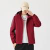 Jacket Men's Spring and Autumn Trend Hooded Casual Jacket Men's Gown Three-Bar Sports Versatile Top Jacket