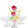 LED Flower Vase Wall Plug-in Potted Sensor Light Color Changing Night Lamp Decor