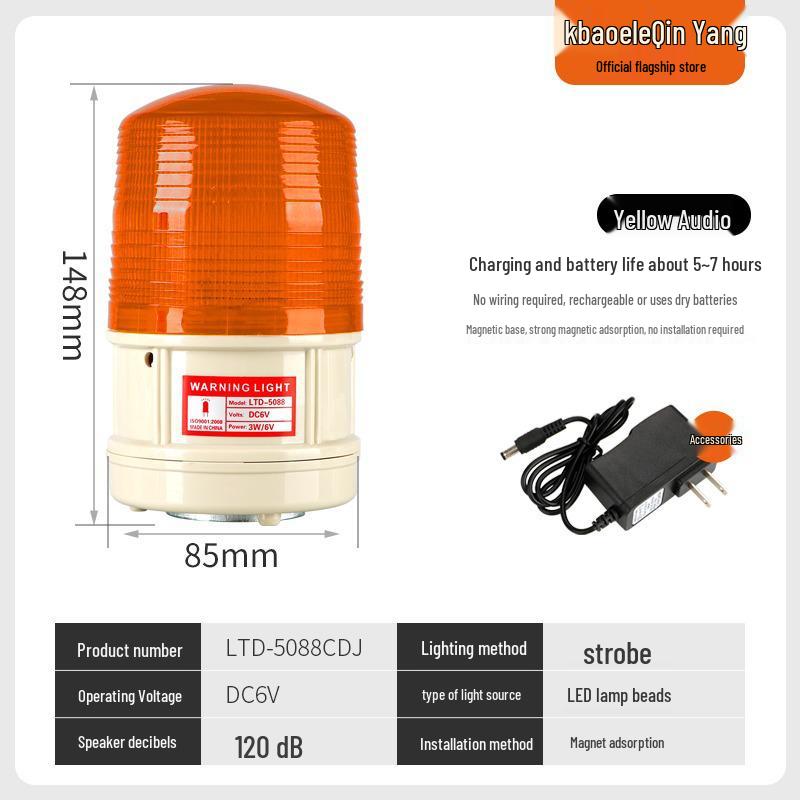 LTD-5088CD Rechargeable Magnetic Flashing Alarm Light