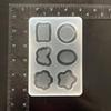 Heart Round Silicone Mould Quicksand Resin Filler Crystal Epoxy Resin Mold Filling Accessories DIY Jewelry Casting Mould