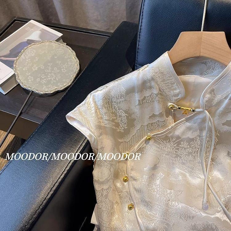 Versatile flying sleeve shirt women's summer summer wear chic top top