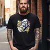 Mens Streetwear Graffiti Gorilla Banana T Shirt Funny Monkey Casual Tops Birthday Fathers Day Christmas Vintage Washed