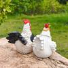 Cute Hand-crafted Hanging-rooster Ornament – Garden Décor, Landscape Decoration, and Charming Birthday Gift