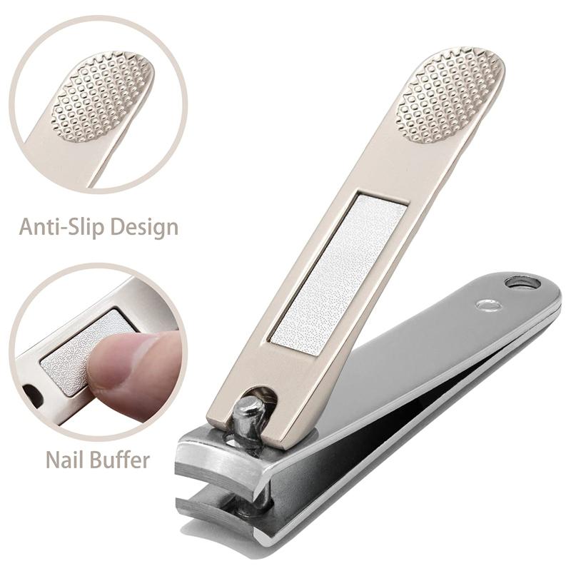 3pcs Nail Clipper Set Professional Anti-splash Nail Cutter Fingernail Toenail Clippers With Metal