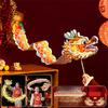 Luminous Mid-Autumn Dragon Dance Lantern Diy Craft Cartoon Chinese Style Dragon Lamp Festival Portable Handheld Dragon Lantern