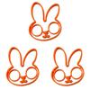 Adorable Rabbit Shaped Silicone Egg Mold For Perfectly Shaped Omelets And Fried Eggs