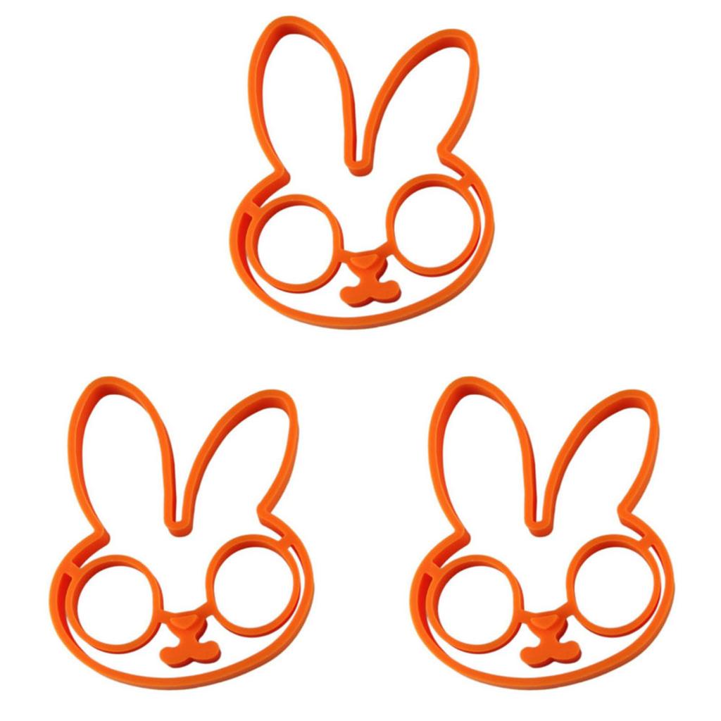 Adorable Rabbit Shaped Silicone Egg Mold For Perfectly Shaped Omelets And Fried Eggs