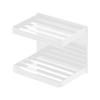 Yamazaki Jitsugyo 3809 Magnetyczna tacka na mydło łazienkowe 2 poziomy biała ok.. Uchwyt na mydło Tower W12 x G8,5 x W10 cm, do łazienki