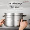SUPOR 304 Stainless Steel Double-Layer Steamer