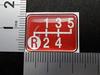 Tuningfan Shift Pattern Lower Left for MT BlueTec Emblem, Red, R, 5-Speed Vehicles, Canter, Red, SPE-R503
