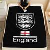 England football Printed Flannel Blanket, soft throw for bedroom sofa, washable,soccer fan merchandise, great gift.
