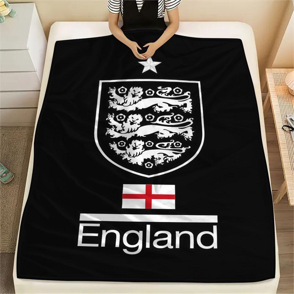England football Printed Flannel Blanket, soft throw for bedroom sofa, washable,soccer fan merchandise, great gift.