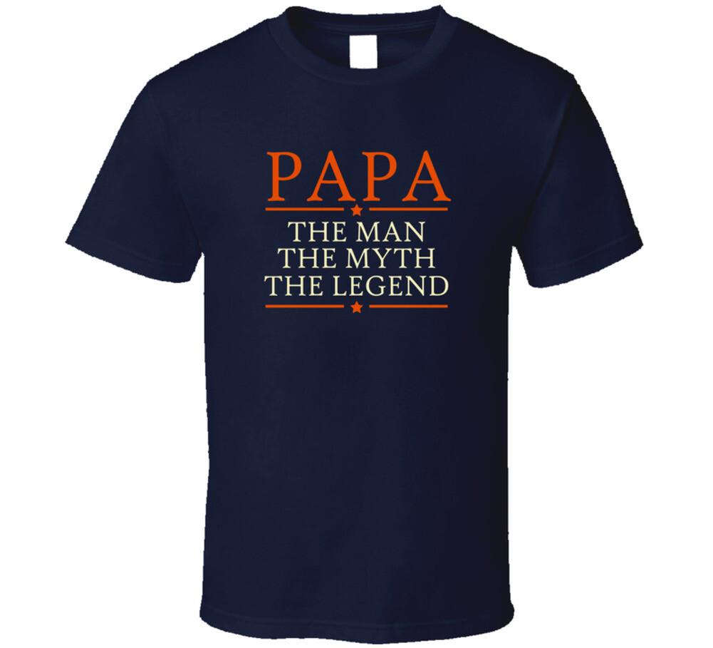 

Papa Man Myth Legend T Shirt Mens Womens Tees Top XL