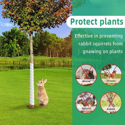 Corrugated Tree Trunk Protector Spiral Flexible Wrap Tree Bark Protector Tube Scalable Animal Chew Protection Cover