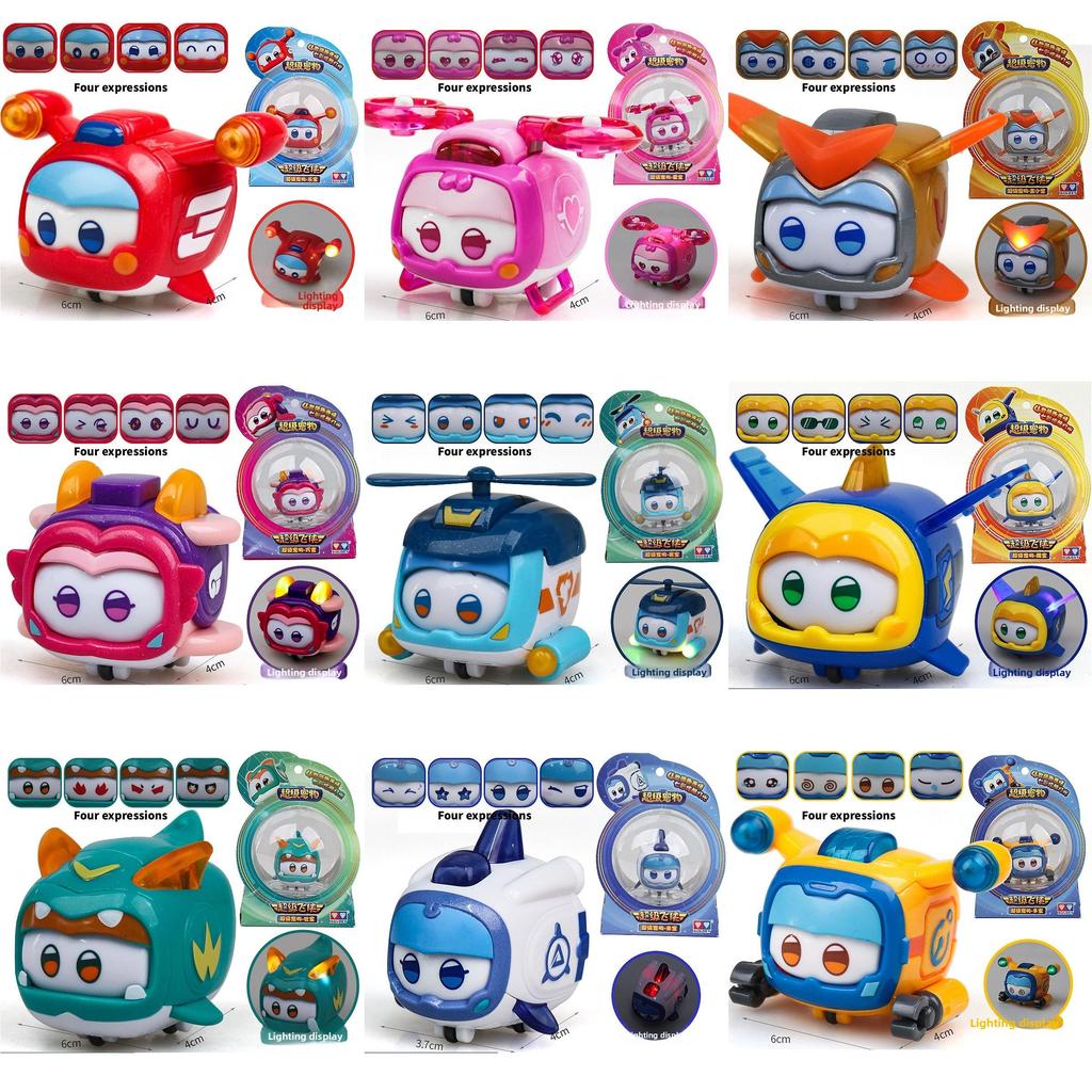 Lets Go Super Wings Pet Robots With Flashing Lights And Diy Control For Kids