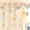 No-Punch Light-Blocking Bay Window Curtain Fabric for Bedrooms