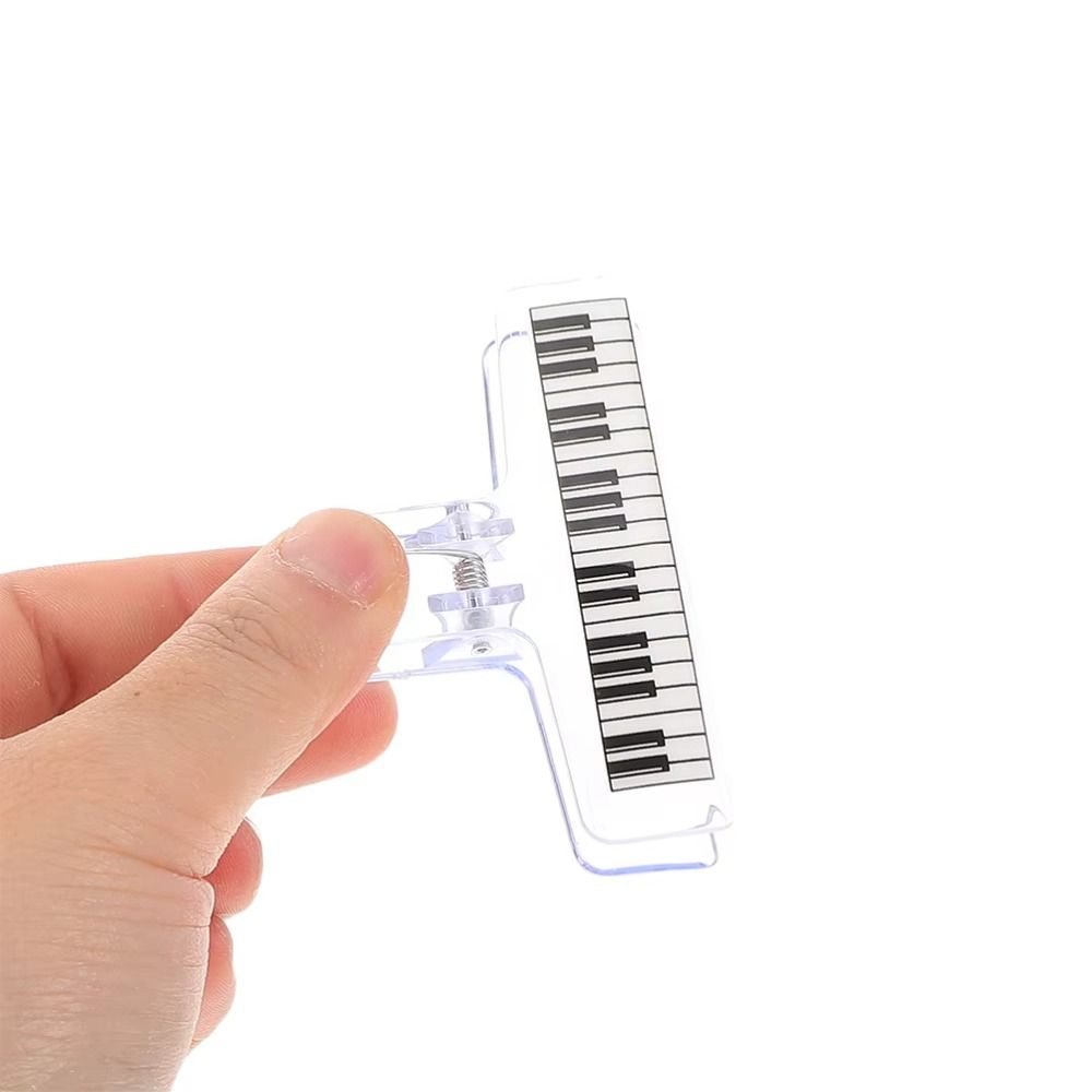 5Pcs Piano Pattern Acrylic Music Stand Transparent Acrylic Score Holder Office Folder  Office Use