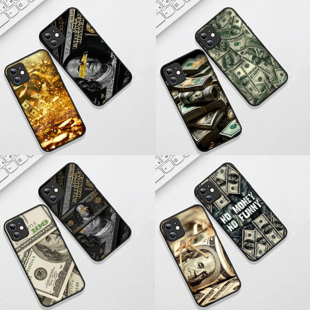 Soft Cover for Motorola Moto G22 G23 G32 G53 G60 G13 G64 G20 G8 G9 Plus Power E13 E20 E32 Casing Phone Case Money 100 D-Dollars