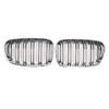 2PCS Front Bumper Kidney Grille Grill Fit BMW 1 Series F20 F21 2012-2014